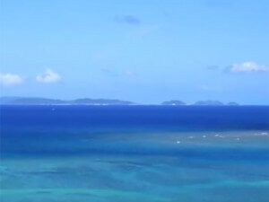 瀬長島温泉から眺める慶良間諸島