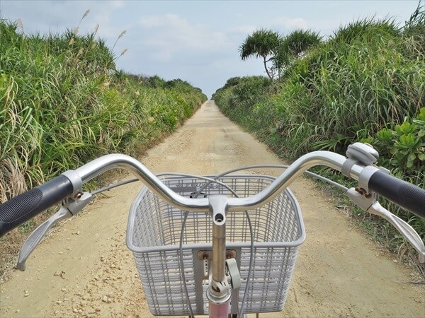 レンタサイクルで行く久高島