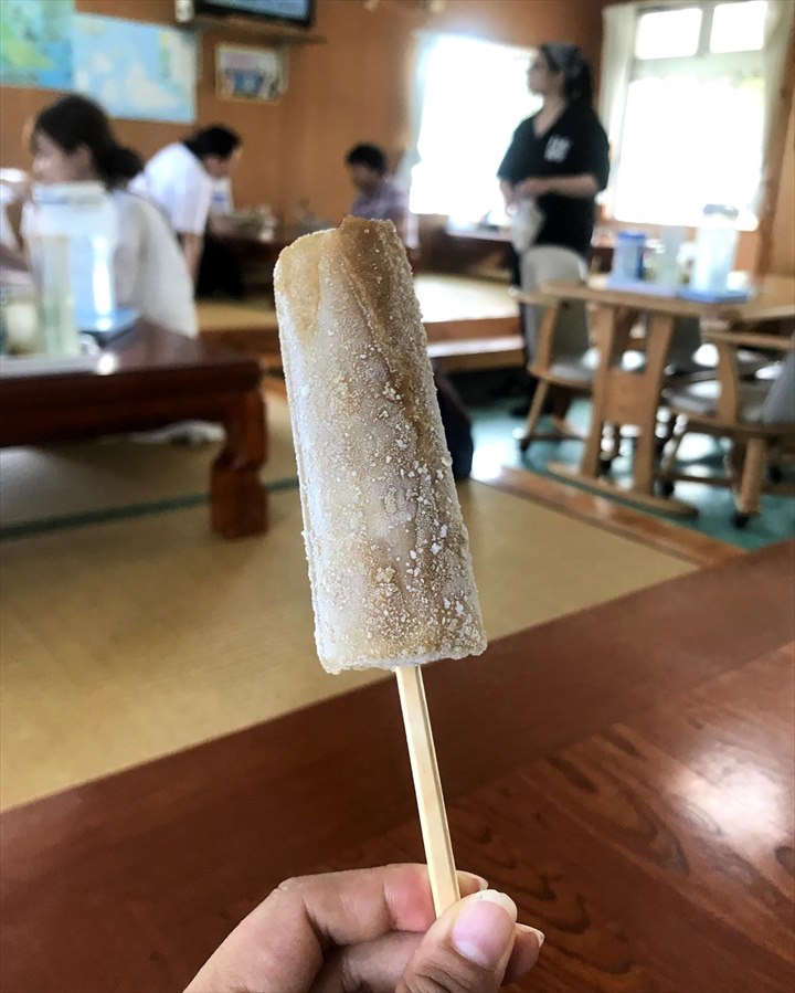 宮古そば　丸吉食堂　黒糖アイス
