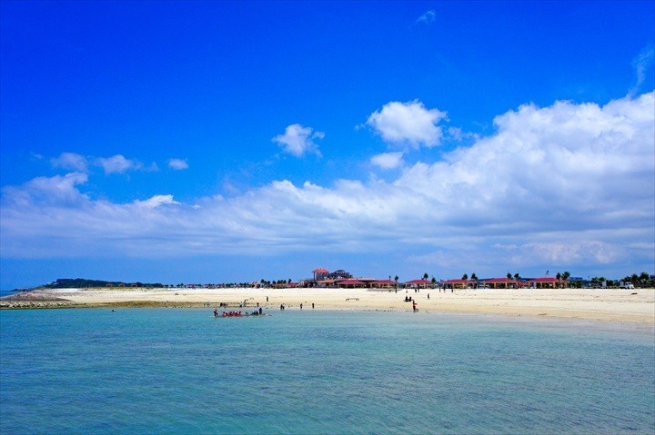 沖縄　海　いつまで 豊崎海浜公園 美らSUNビーチ