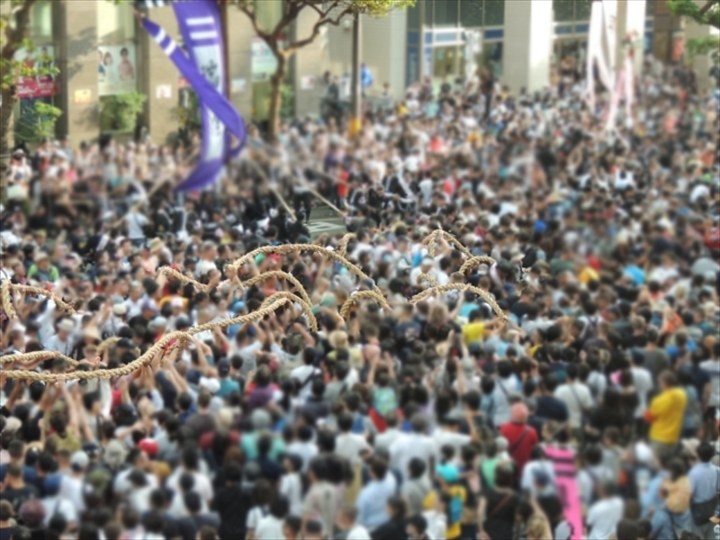 沖縄　綱引き