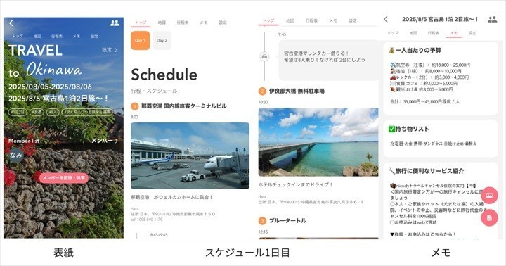 旅のしおり